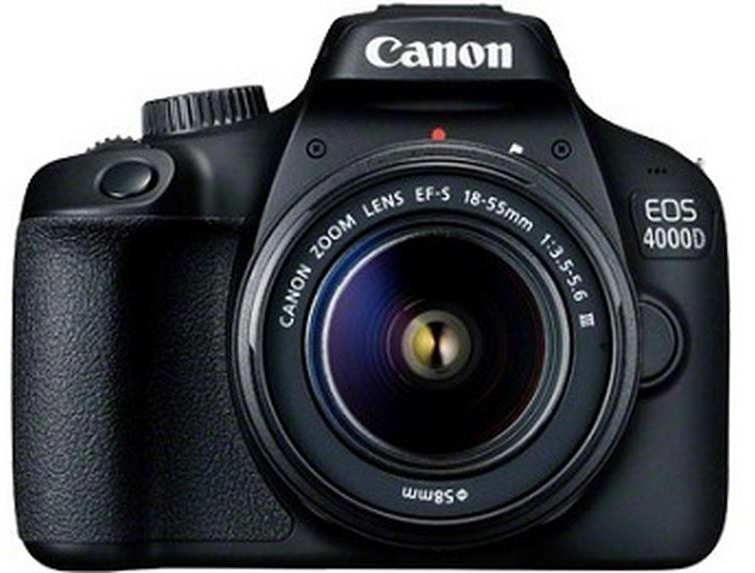 Canon EOS 4000D + 18-55mm f/3,5-5,6 Zwart: beste prijzen, echte