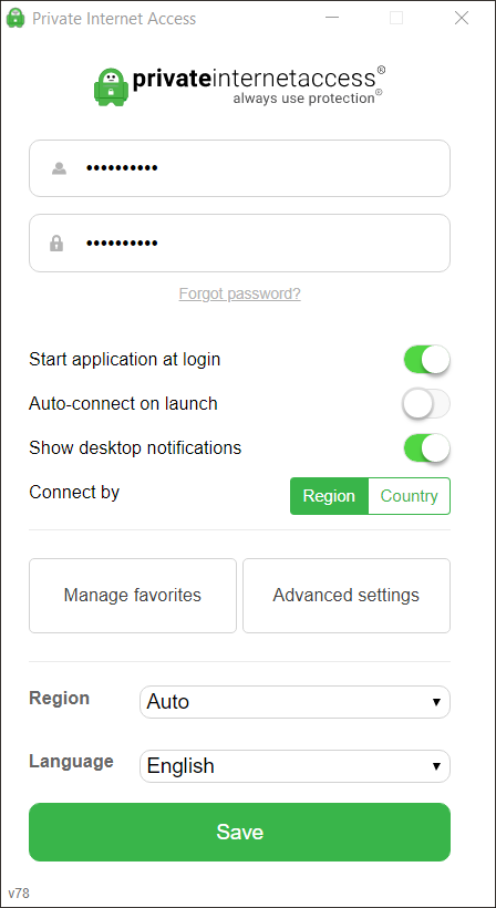 Private Internet Access client
