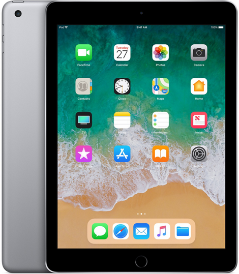 Apple - iPad 2018 Wi-Fi+Cellular 32GB シルバー Apple iPad Wi-Fi + Cellular 32GB (2018) Grijs: beste prijzen