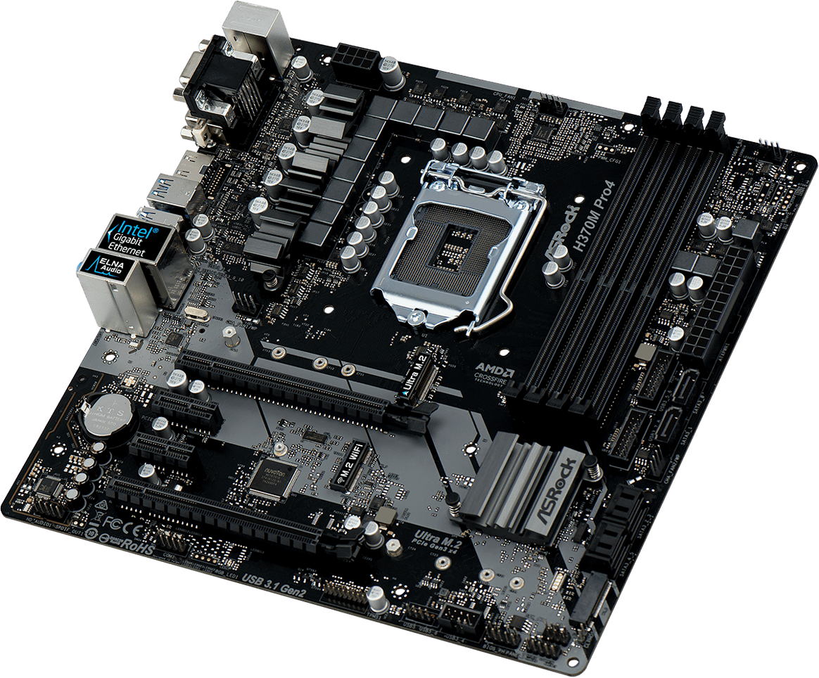 ASROCK　H370M Pro4　LGA1151 H370M Pro4 | ASRock(アスロック) LGA1151 Intel H370 MicroATX