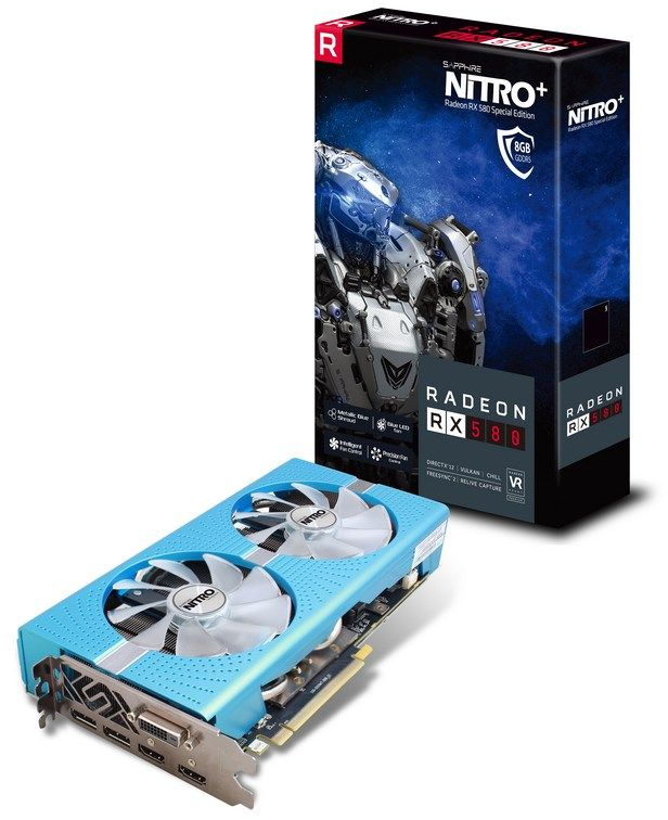 Sapphire Nitro+ Radeon RX 580 8GD5 Special Edition: beste prijzen