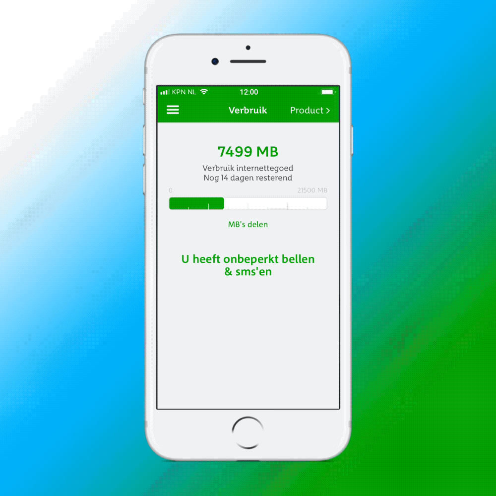 KPN APP iphone gif