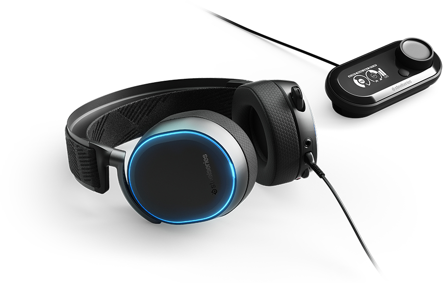 Steelseries Arctis Pro (bedraad) + GameDAC Zilver, Zwart: beste