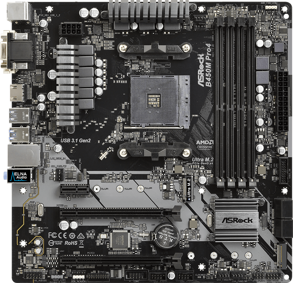 ASRock B450M Pro4: beste prijs - Tweakers