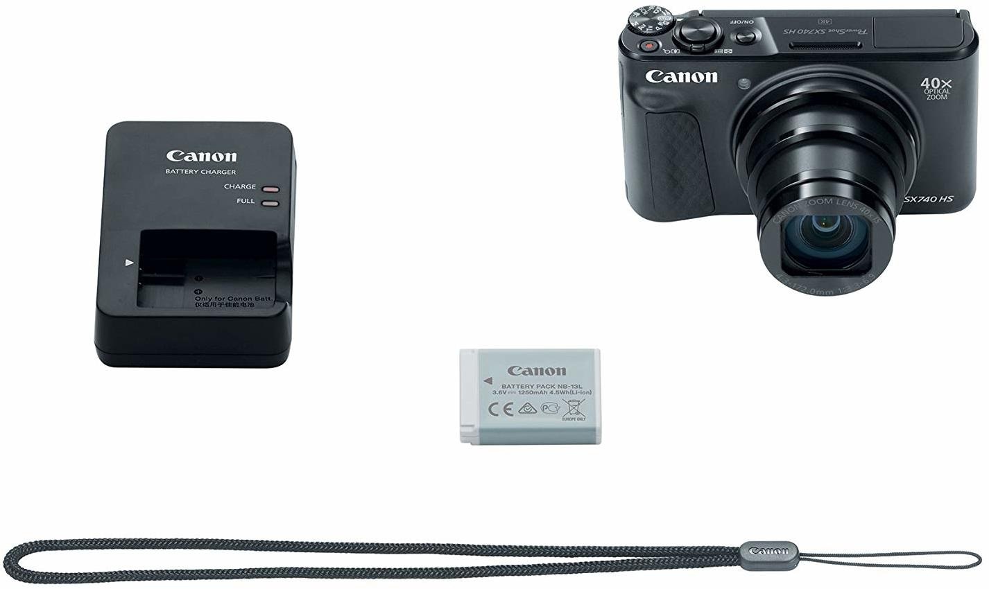 Canon PowerShot SX740 HS (Travel Kit) Zwart: beste prijzen, echte