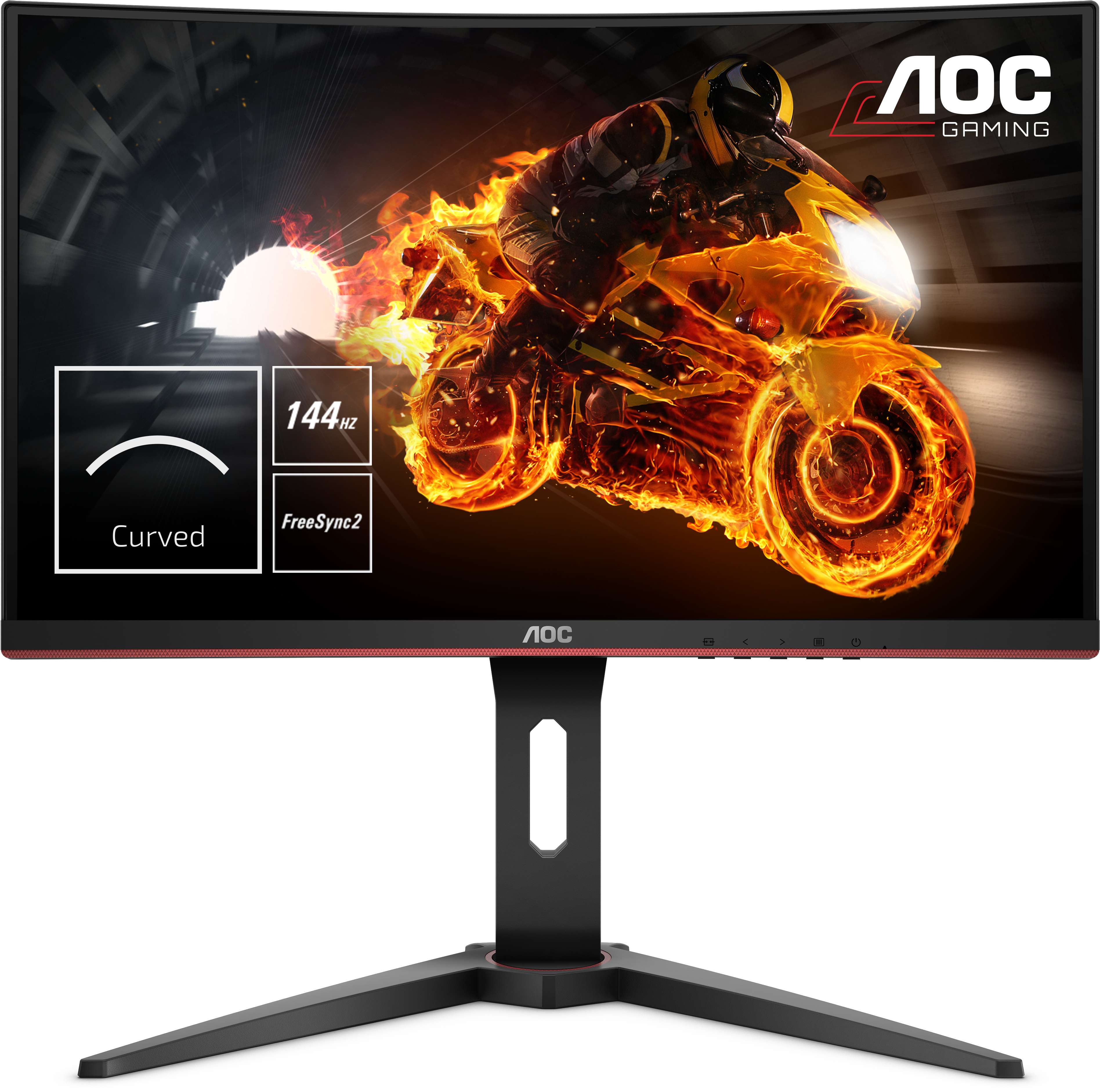 AOC C24G1 Rood, Zwart: beste prijs - Tweakers