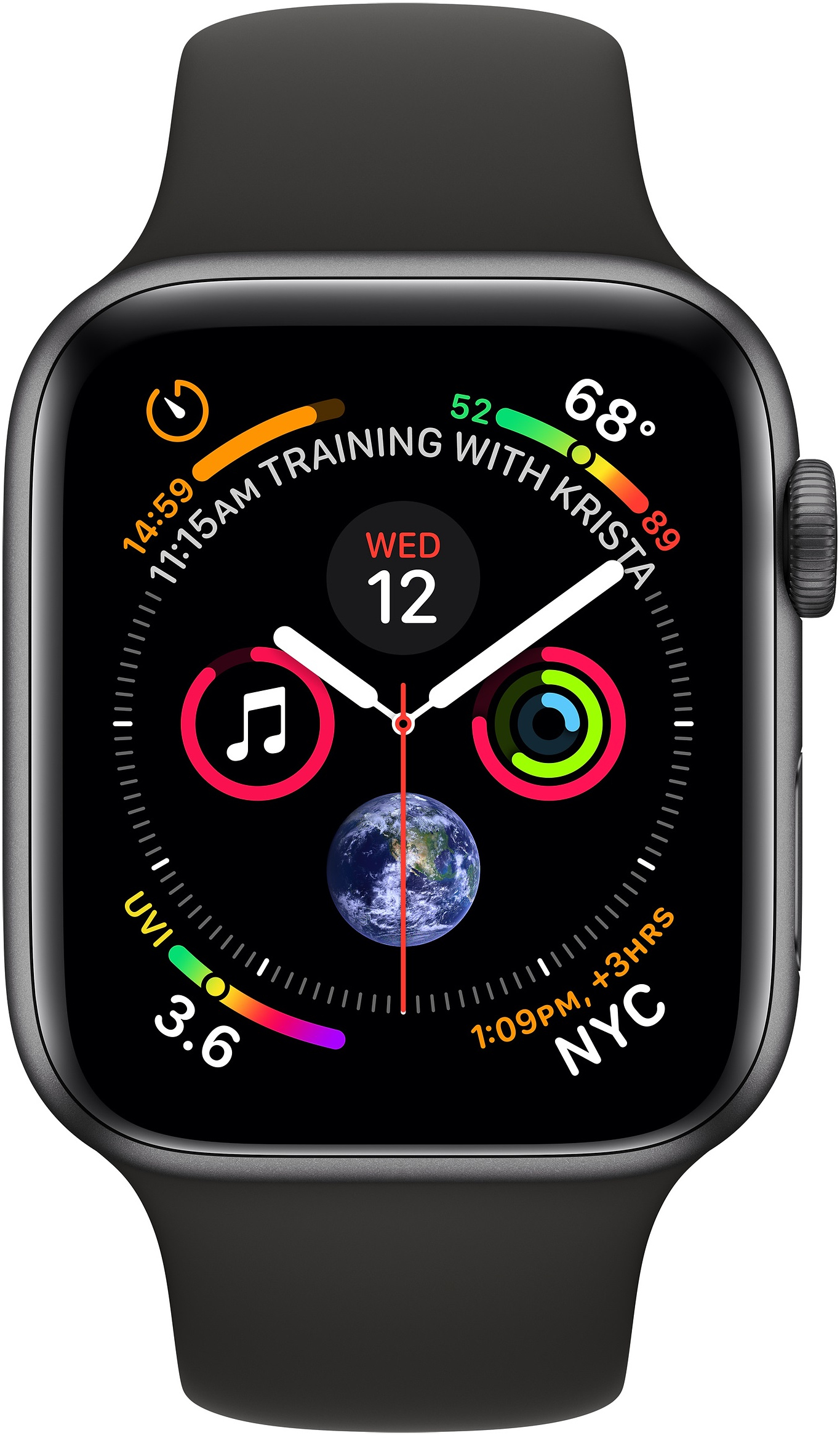 Apple Watch Series 4 (Sportbandje, 40mm) Grijs (Zwart) kopen? - Prijzen -  Tweakers