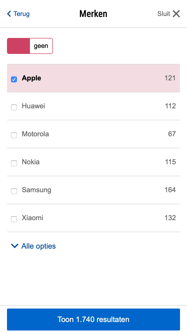 Full focus filter - exclude items