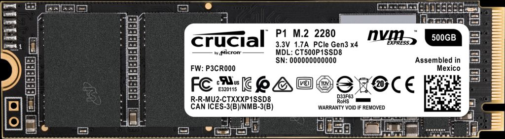 Crucial P1 500GB: beste prijzen, echte reviews en specificaties