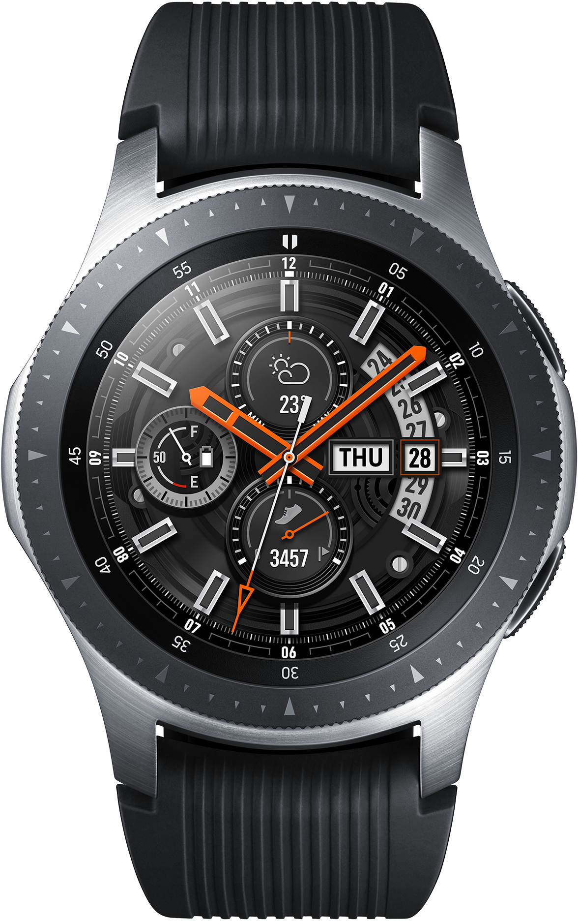 Samsung Galaxy Watch (46mm) Zilver (Zwart) kopen? - Prijzen - Tweakers