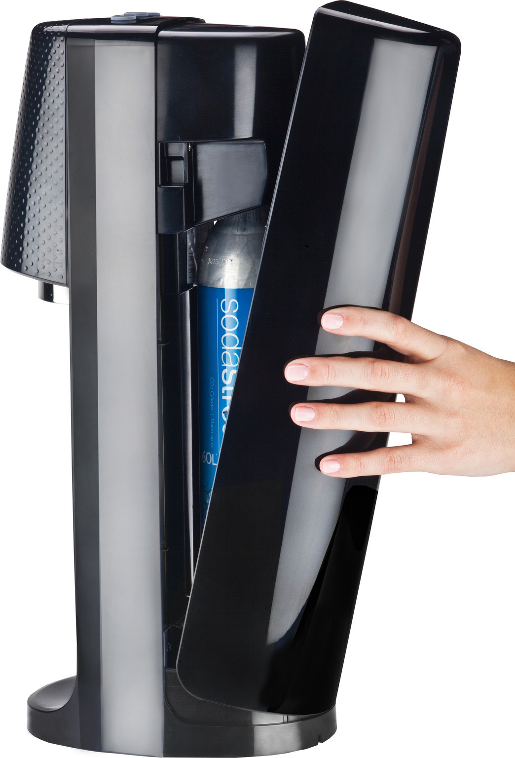 SodaStream Spirit Bruiswatertoestel Zwart - Zelf Bruisend Water Maken In Enkele Seconden - Incl. Herbruikbare Fles en Koolzuurcilinder - Duurzaam - Modern Design