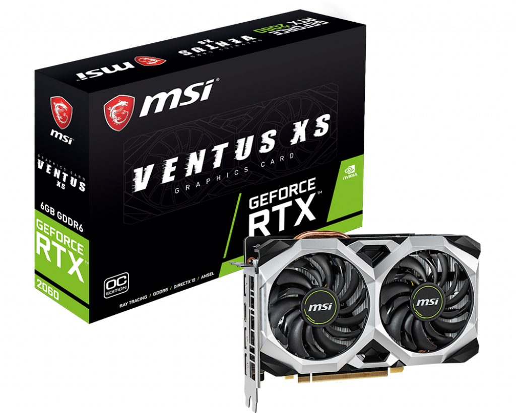 値下げ済み　MSI RTX 2060 Ventus XS OC Edition MSI GeForce RTX 2060 Ventus XS 6G OC: beste prijs - Tweakers