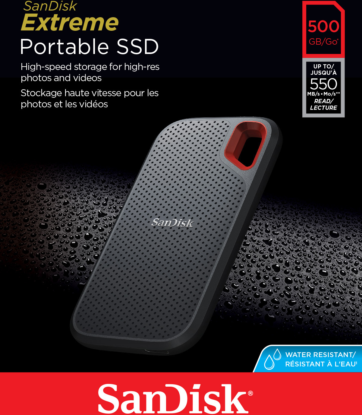Sandisk Extreme Portable SSD 500GB Zwart: beste prijs - Tweakers