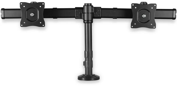 tectake Monitorstandaard Bozen, 3-delig, incl. smartphonehouders - wit