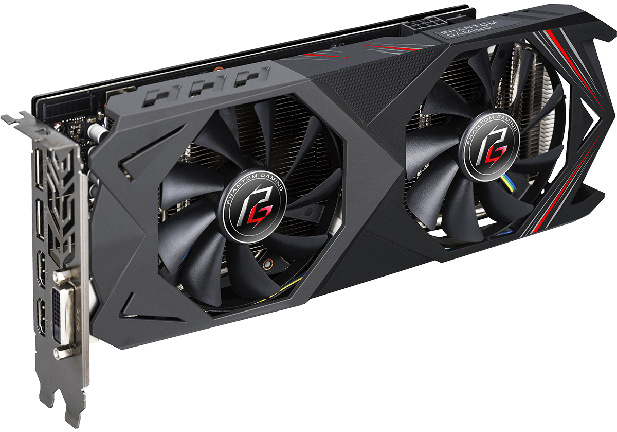 OC 8G 590 RX Radeon X Gaming Phantom ASRock 美品 OC RX590 Radeon GAMING PHANTOM ASRock Review design Layout, グラフィックボード・グラボ・ビデオカード