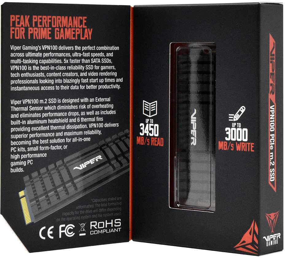 2280 Pcie Ssd Patriot Viper Vpn100 Ssd 2tb Vpn100 2tbm28h Patriot