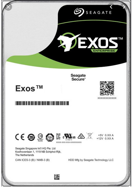 Seagate Exos X16 SATA (Standard model), 12TB: beste prijs - Tweakers