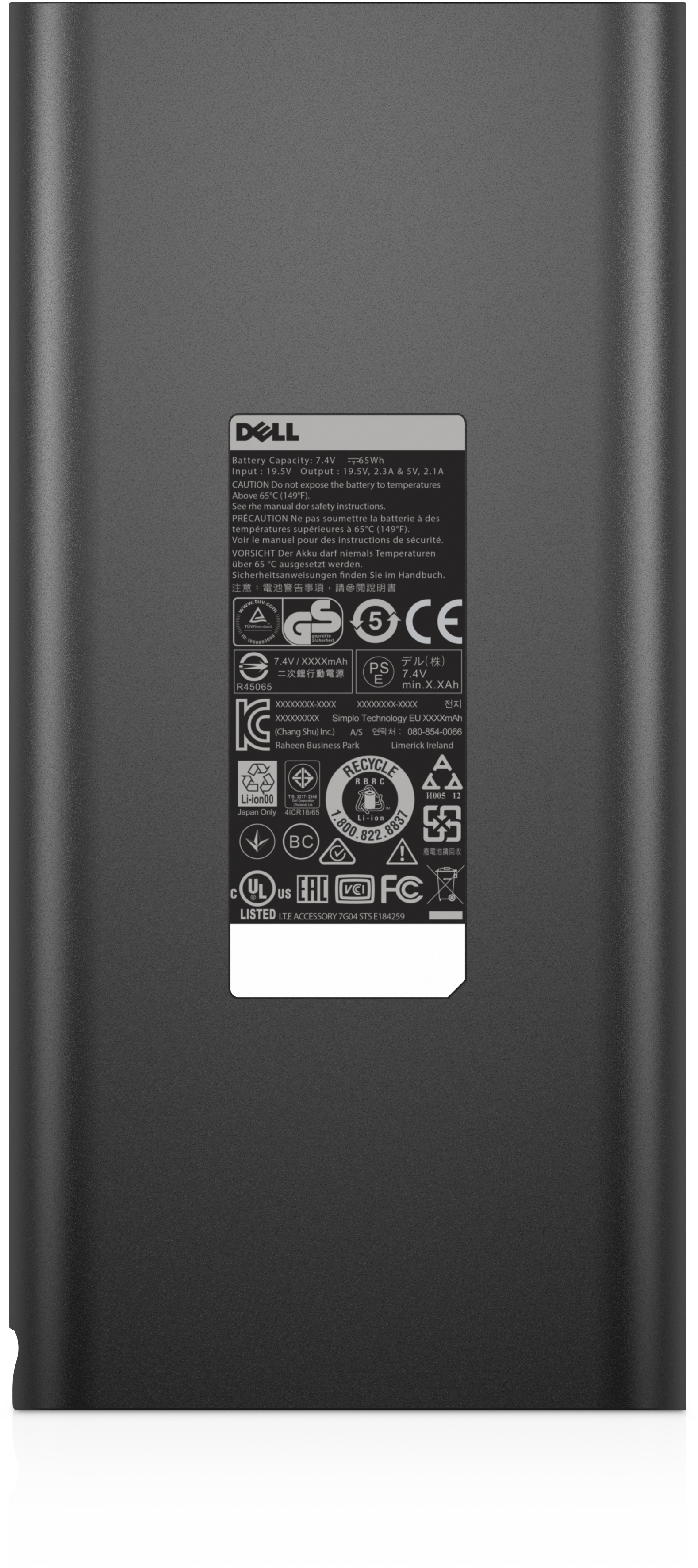 Dell Power Companion PW7015L 18.000mAh kopen Prijzen Tweakers