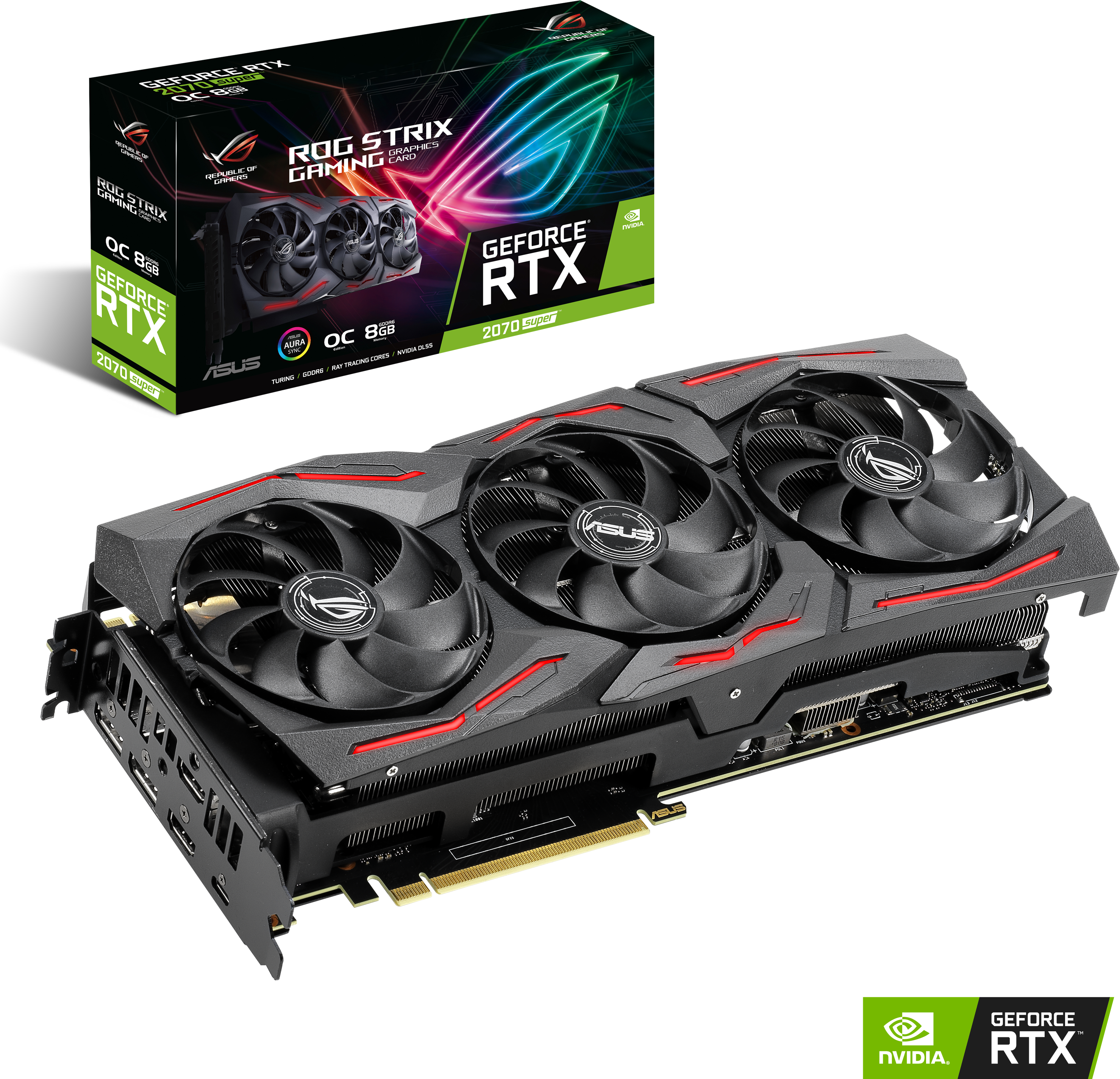 美品　ASUS ROG STRIX GeForce RTX 2070 Super ASUS ROG Strix GeForce RTX 2070 Super 8GB Gaming OC: beste