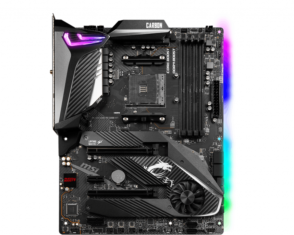 マザーボード MSI MPG X570 GAMING PRO CARBON WIFI MSI MPG X570 Gaming Pro Carbon WiFi: beste prijzen, echte reviews