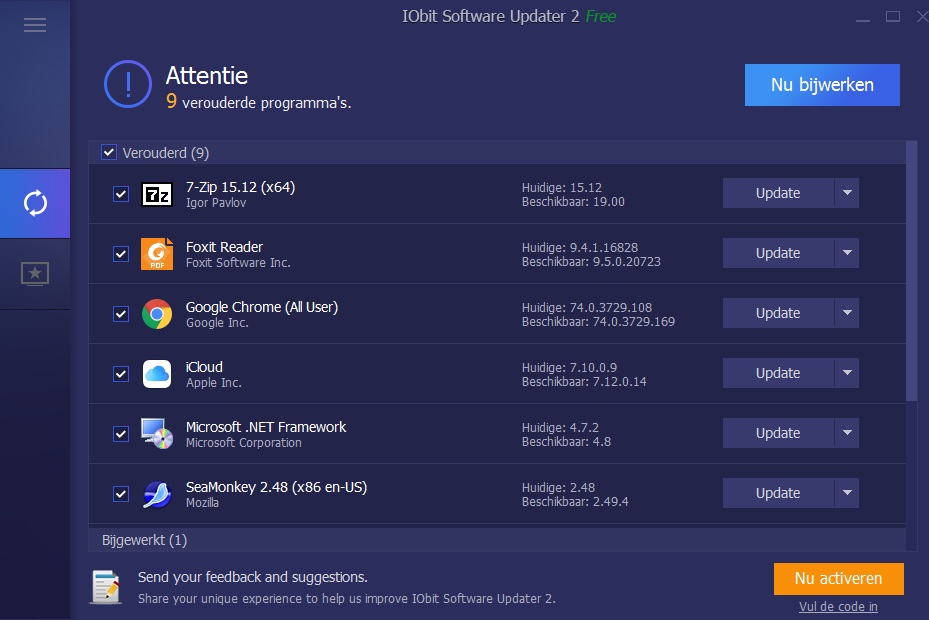 IObit Software Updater