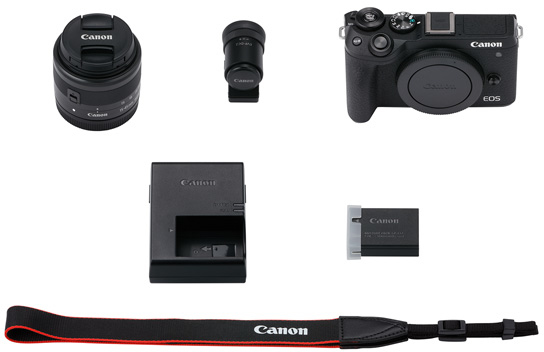 Canon EOS M6 Mark II + EF-M 15-45mm + EVF-DC2 Zwart: beste prijs