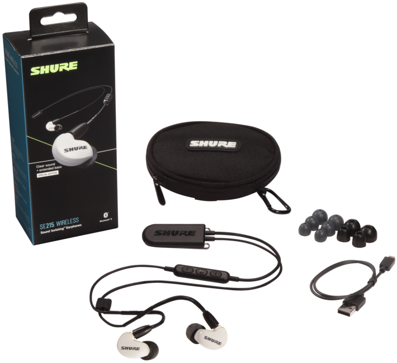 Shure SE215 + BT2-EFS Wit, Zwart: beste prijzen, echte reviews en