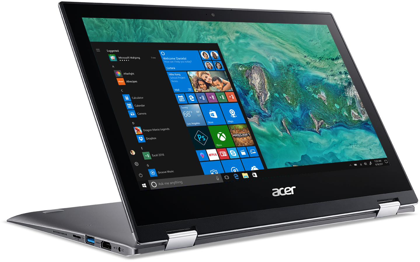 Specificaties van Acer Spin 1 SP111-34N-C47K - Tweakers