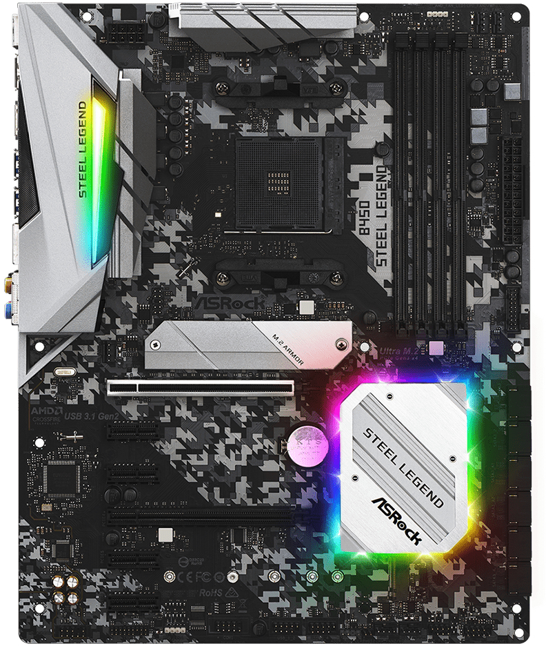 Ryzen7 5700xとASRock B450 STEEL LEGEND Specificaties van ASRock B450 Steel Legend - Tweakers