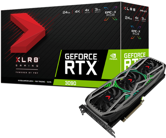 PNY GeForce RTX 3090 24GB XLR8 Gaming EPIC-X RGB Triple Fan