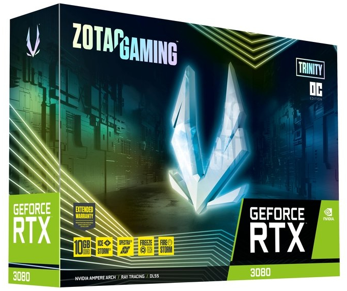 Zotac Gaming GeForce RTX 3080 Trinity OC: beste prijs - Tweakers