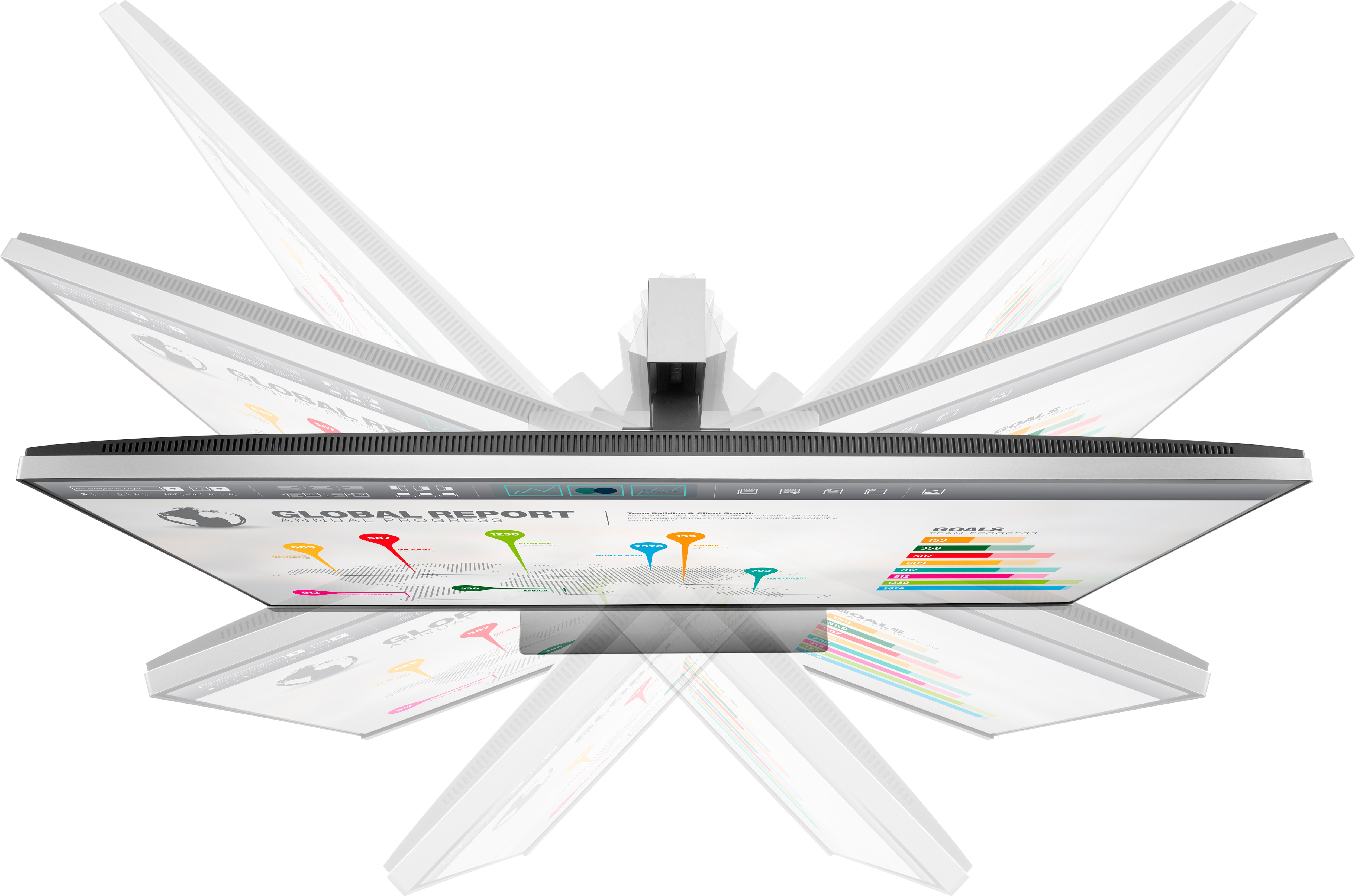 HP EliteDisplay E273q (1FH52AA) Zilver, Zwart: beste prijzen