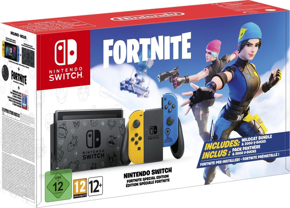 Nintendo Switch (Neon Blauw, Neon Rood) + Limited Fortnite: beste