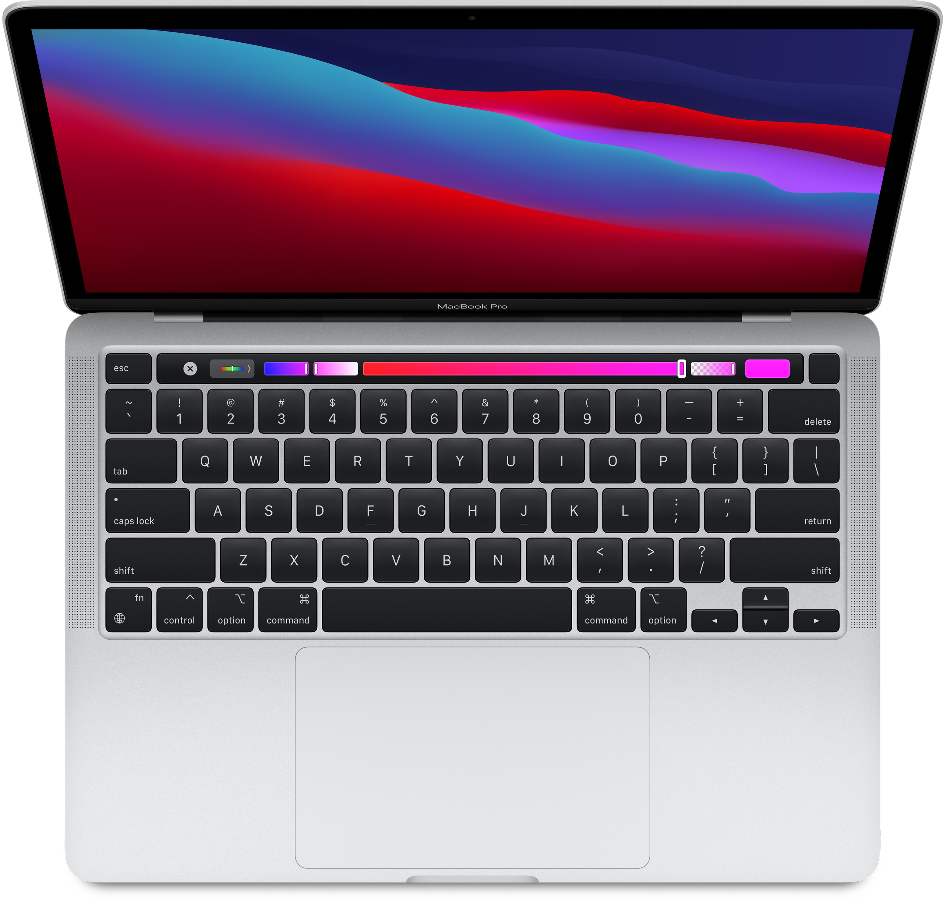 Specificaties van Apple MacBook Pro 2020 M1, 8GB ram, 8-core GPU