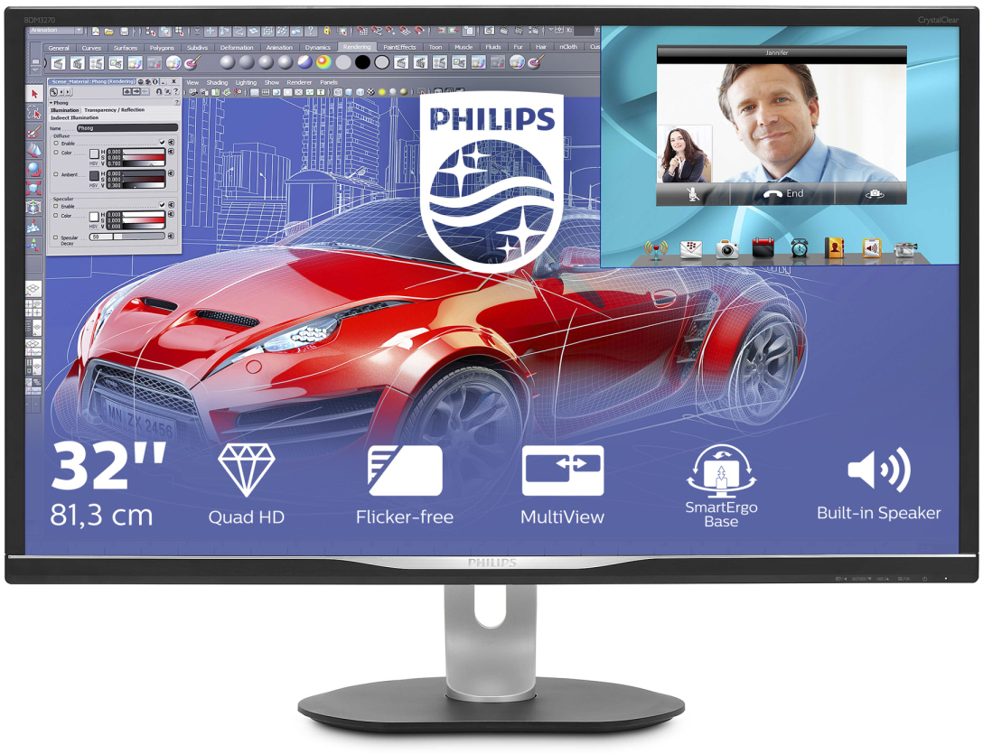 Philips Brilliance BDM3270QP Zwart kopen? - Prijzen - Tweakers