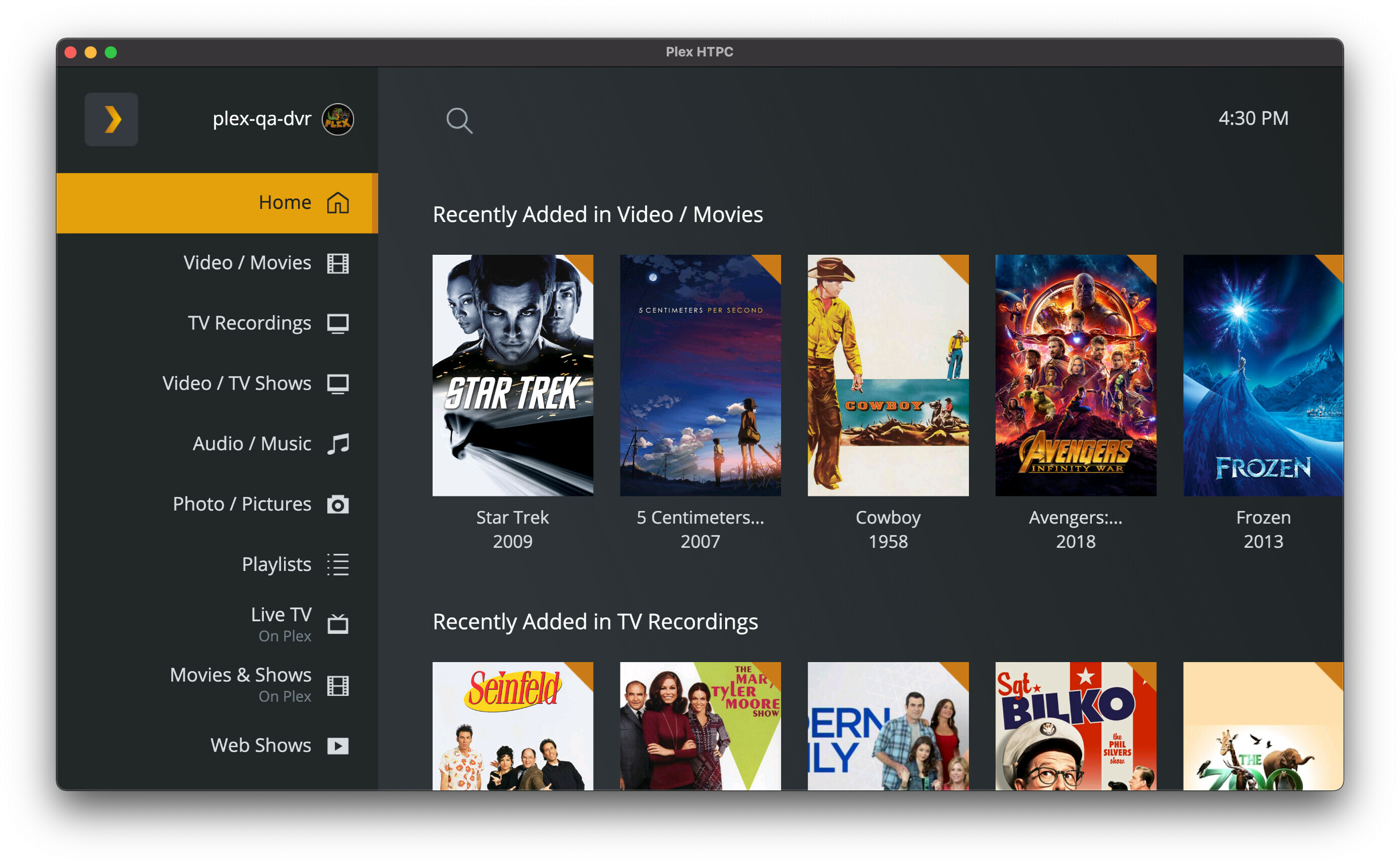 linux plex media player