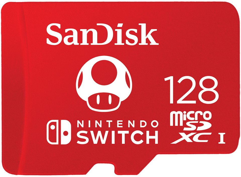 Sandisk microSDXC Card for Nintendo Switch 128GB Mushroom (GNCZN