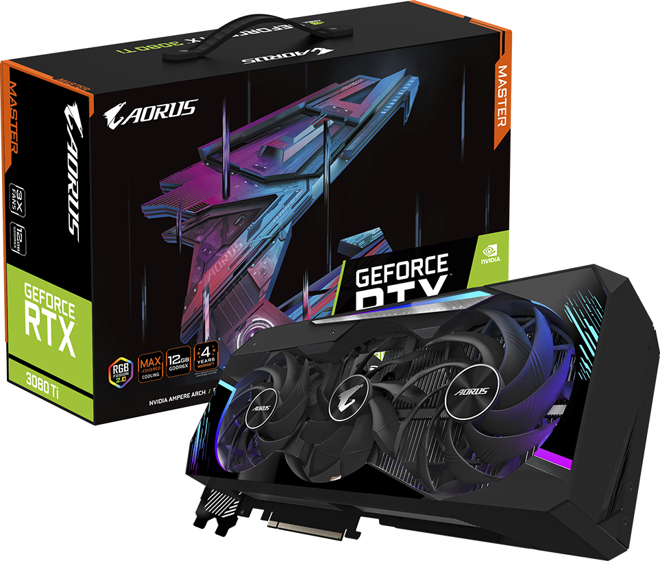 中古 GIGABYTE RTX 3080Ti AORUS MASTER 12G Gigabyte AORUS GeForce RTX 3080 Ti MASTER 12G: beste prijs - Tweakers