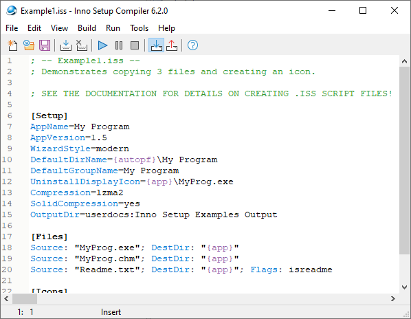 Inno Setup 6.2.0 screenshot Inno Setup 6.20 screenshot
