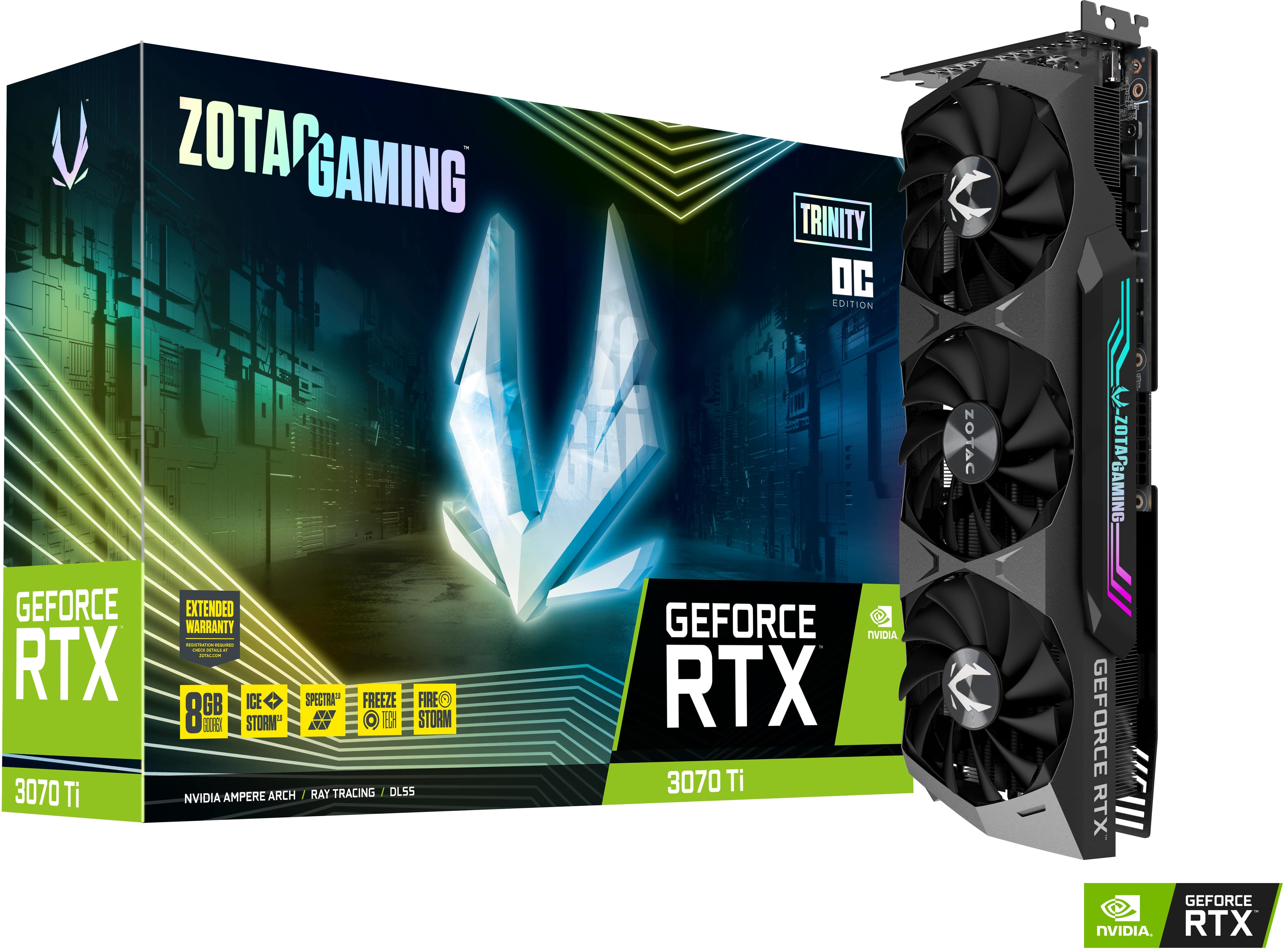 Zotac Gaming GeForce RTX 3070 Ti Trinity OC: beste prijs - Tweakers