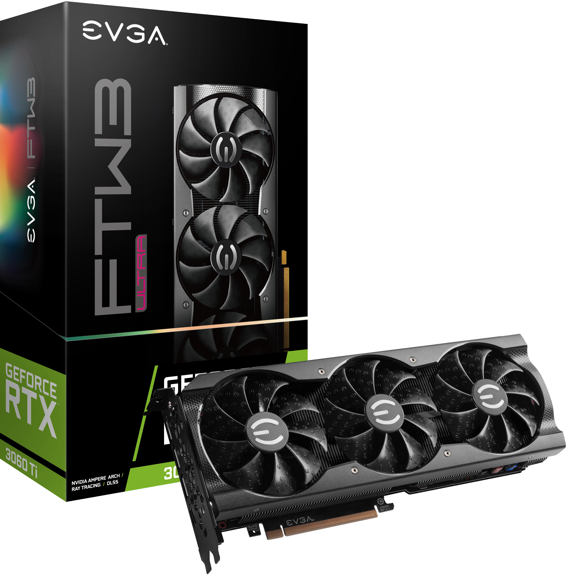 EVGA GeForce RTX 3060 Ti FTW3 Ultra Gaming, LHR: beste prijs