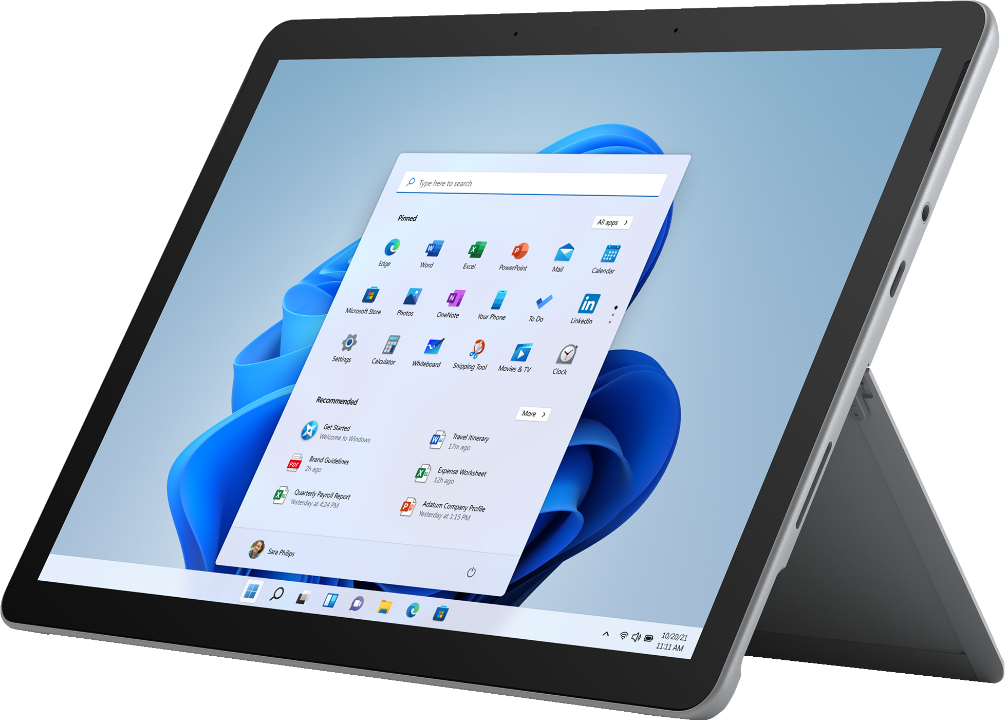 Microsoft Surface Go 3 Pentium, LTE, 4GB ram, 64GB opslag, Windows