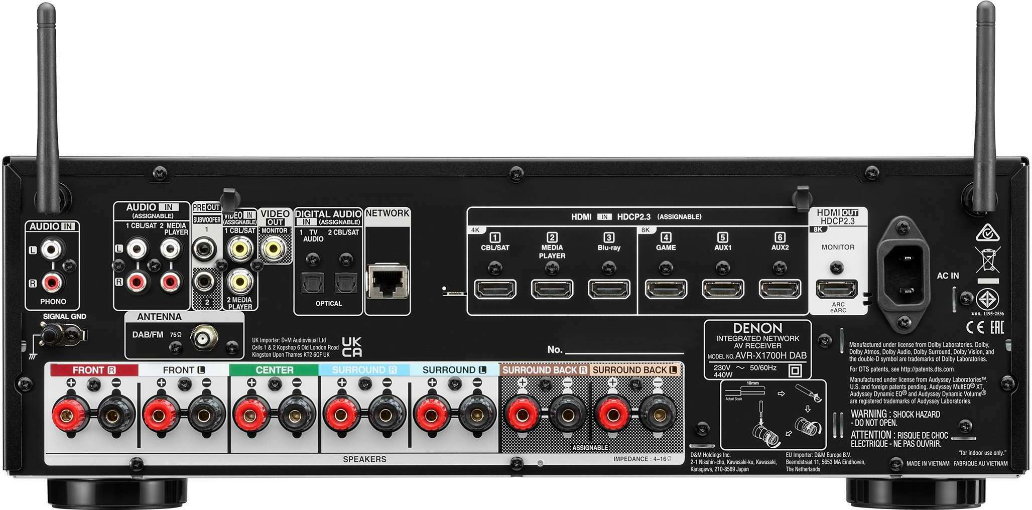 (TYLERさん専用) DENON AVR-X1700H Denon AVR-X1700H DAB: beste prijs - Tweakers