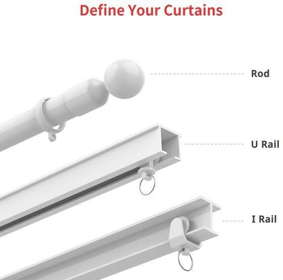 SwitchBot Curtain U-rail Zwart (4-pack): beste prijzen, echte