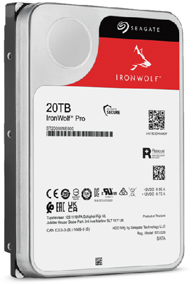 Seagate IronWolf Pro, 20TB (ST20000NE000): beste prijs - Tweakers
