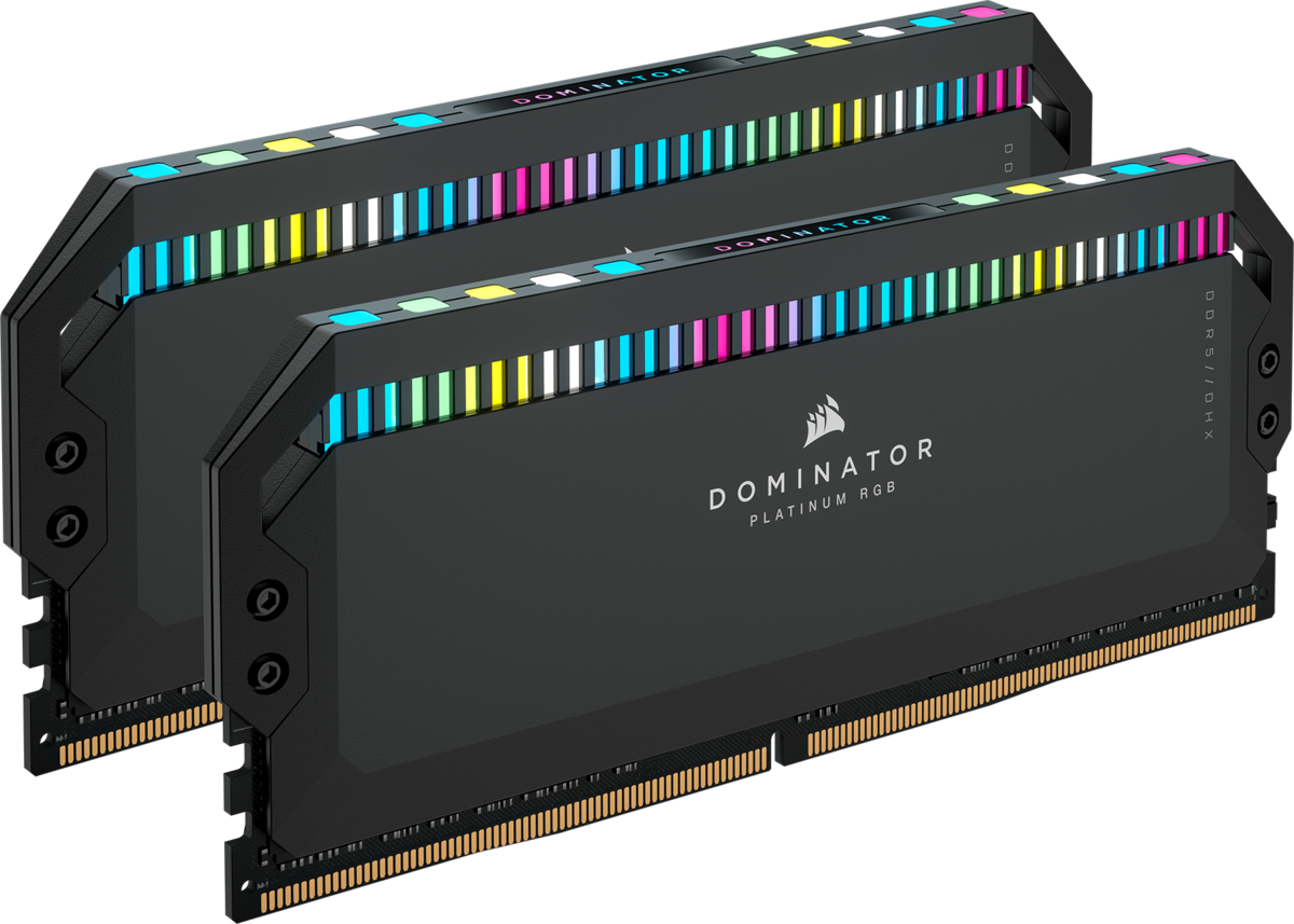 メモリー Corsair DOMINATORPLATINUM DDR5-6200 32GB Corsair Dominator Platinum RGB CMT32GX5M2X6200C36: beste prijzen