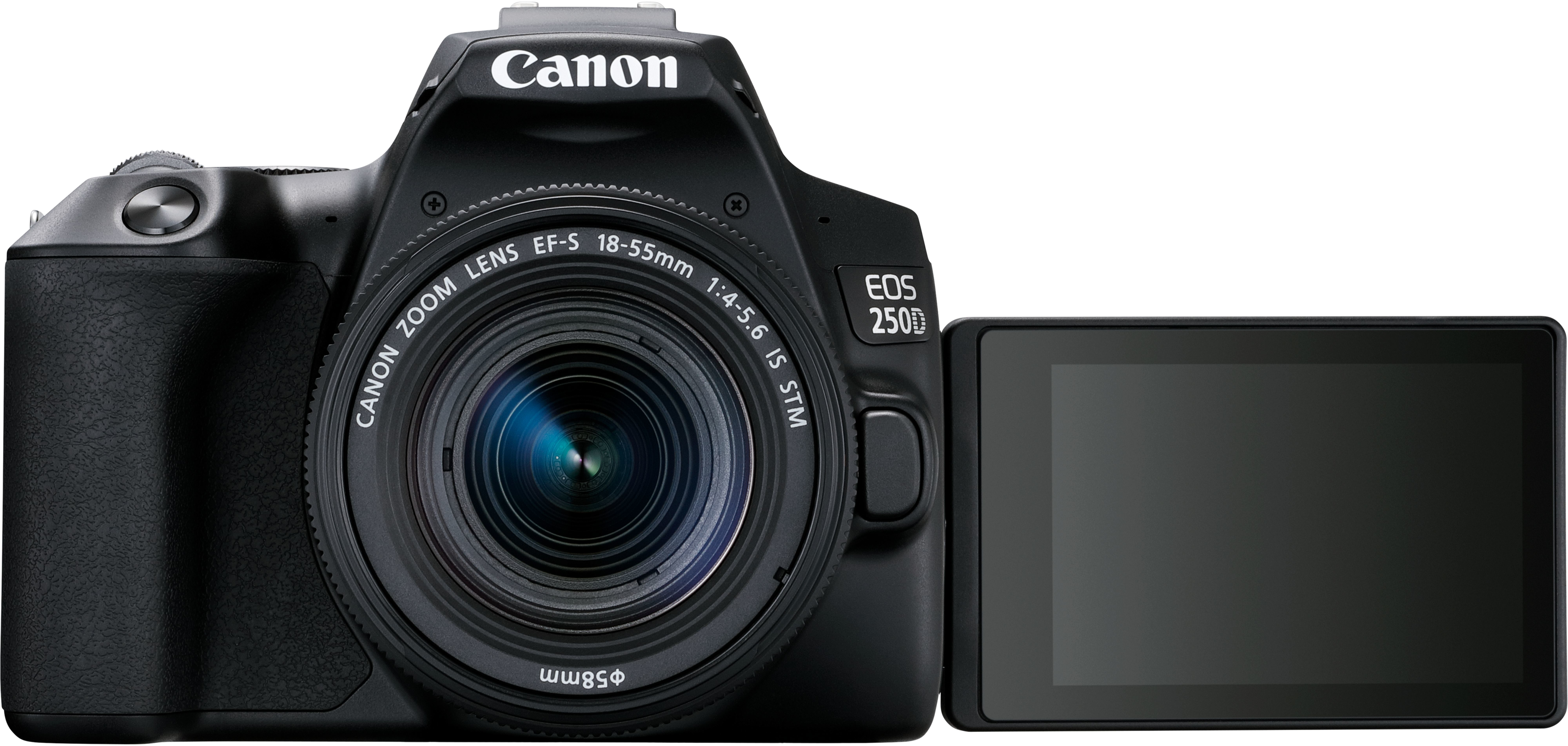 Canon EOS 250D + 18-55mm f/4-5.6 + 50mm f/1.8 Zwart: beste prijzen