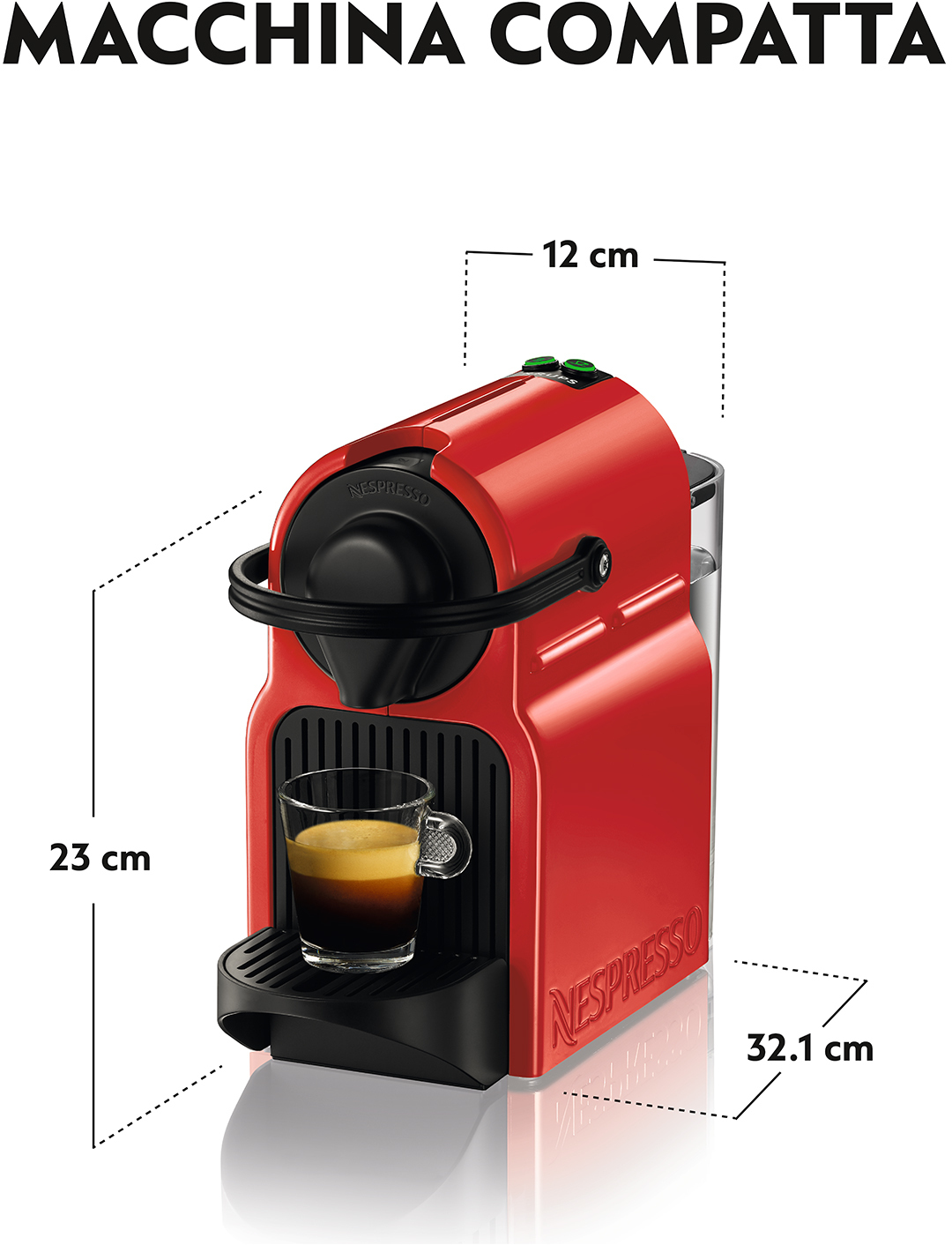 Krups Nespresso Inissia XN1005 Rood - Kenmerken - Tweakers