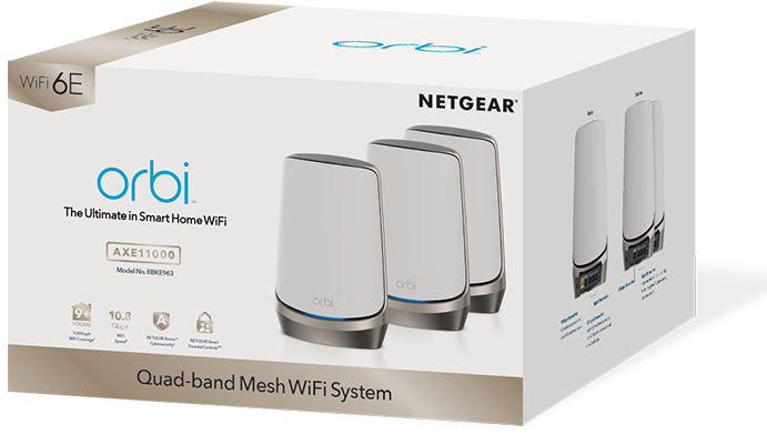 NETGEAR Orbi WiFi6E メッシュWiFi AXE11000 Amazon | ネットギア NETGEAR Orbi WiFi6E 6GHz対応 AXE11000 クアッド