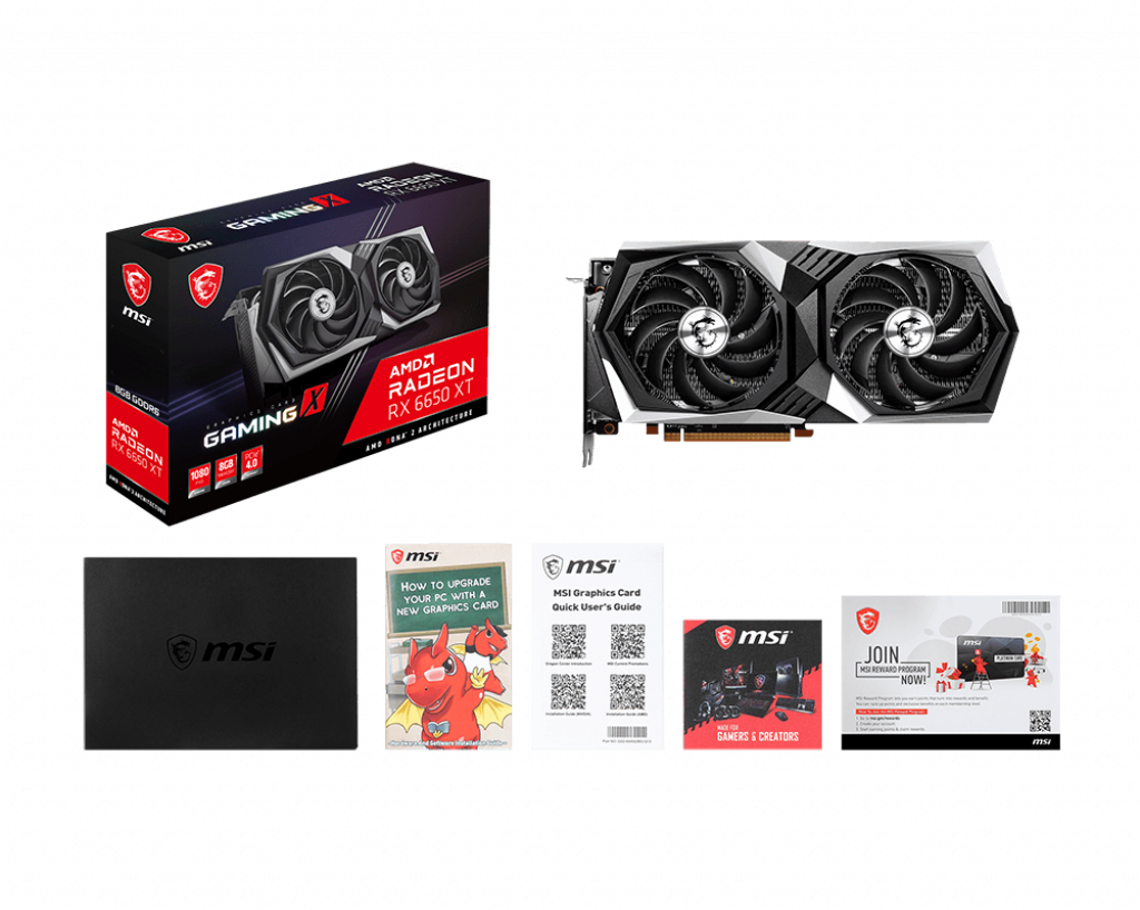 Specificaties van MSI Radeon RX 6650 XT Gaming X 8G - Tweakers